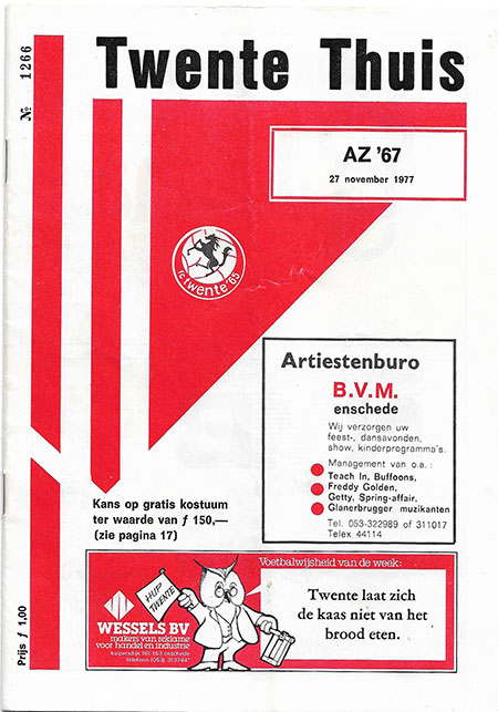 AZ Programma 27-nov-1977 Twente uit